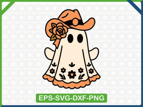 Cowgirl Ghost SVG: Graphics for T-Shirt Designs