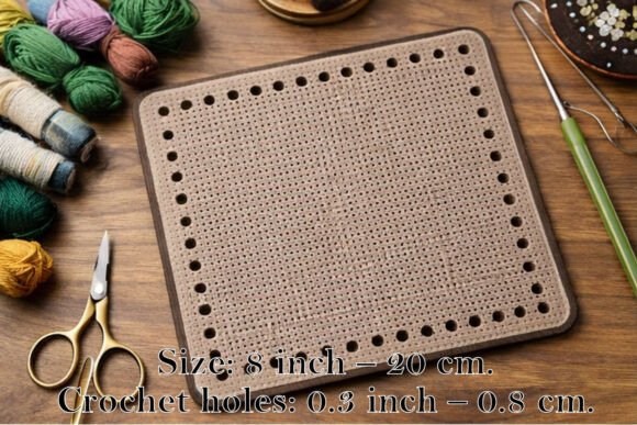 Laser Cutting Base for Embroidery Basket Square: Other Art