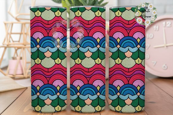 Pastel Scallop Tumbler Wraps & Graphics