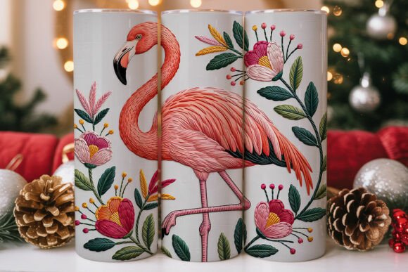 Pink Flamingo Tumbler Wraps & Graphics
