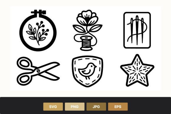 Review: Sewing and Embroidery Tools Vector Icons