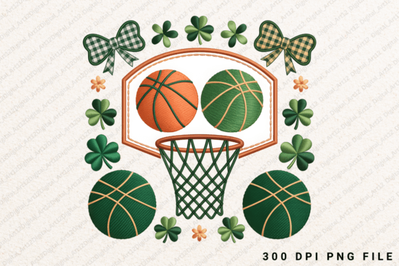 St Patrick’s Day Basketball Embroidery Review